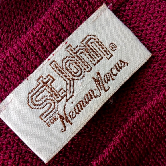 ST JOHN/NEIMAN MARCUS LADIES VINTAGE DENSE WOOL BLEND LUXURY FABRIC MIDI DRESS - Picture 15 of 17